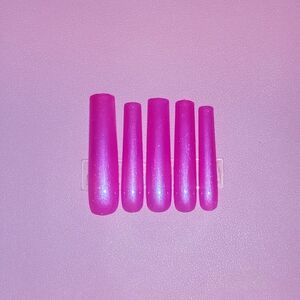 10pcs 3XL Square Purple Pink Press On Nails